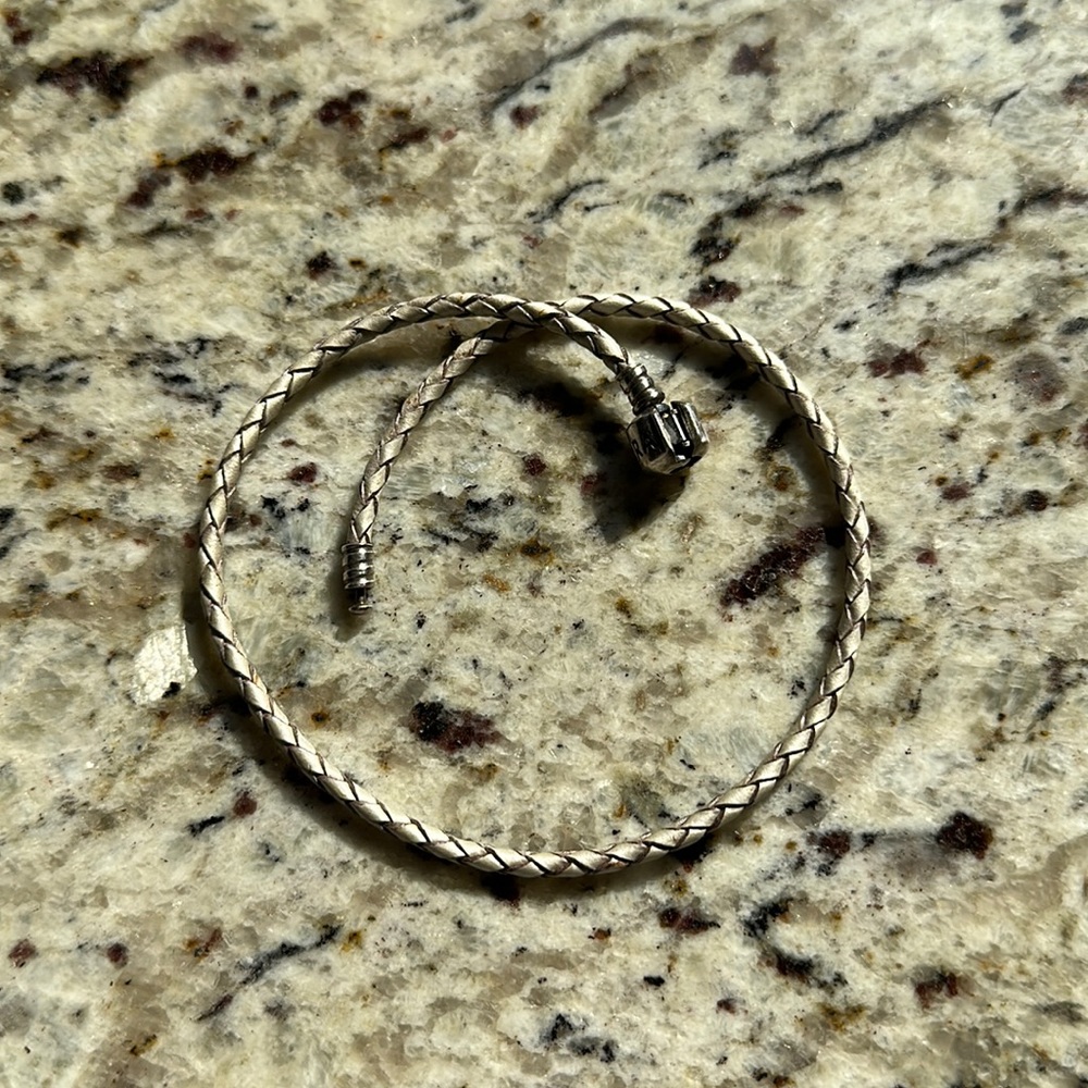Pandora gray and silver bracelet